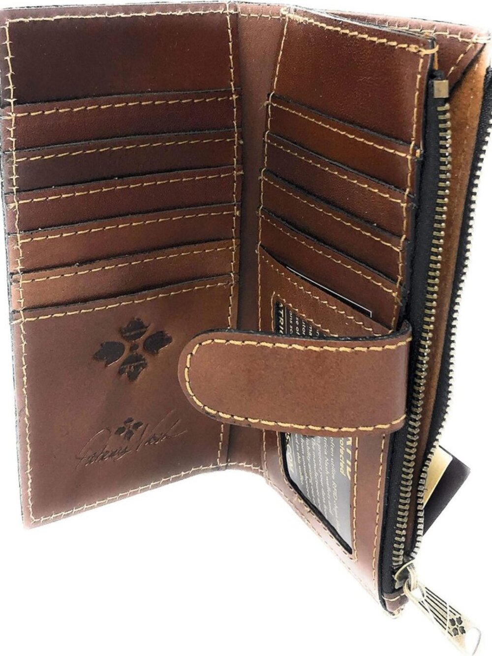 Rust Map Wallet - Stylish Signature Design, Compact & Functional, Perfect for - Picture 5 of 5